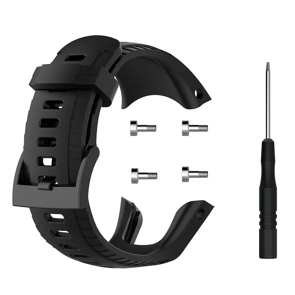 Мягкие силиконовые наручные часы ремешок Замена для SUUNTO D5 компьютер дайвинга