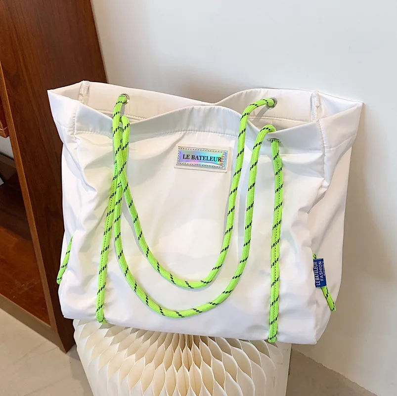 

Original Aizatly Bags Women's Large-capacity Bags Tote Bags Nylon Shopping Bags Canvas Bags College Students Shoulder Bags