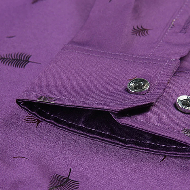 

Mens Print Shirt Casual 100% Polyester Solid Long Sleeve Spring Summer Clothing Brand Designer Plus Size New Fashion A06241124