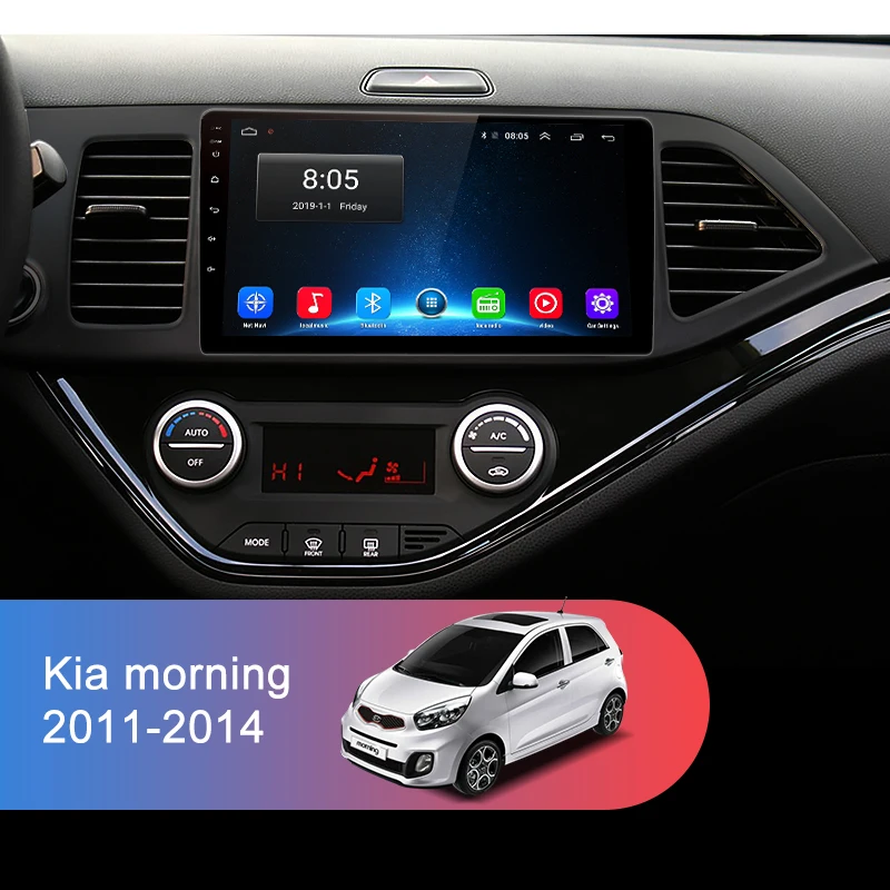 Junsun V1 2G+ 32G Android 9,0 для KIA Picanto 2011- Автомобильный Радио Мультимедиа Видео плеер навигация gps 2 din dvd