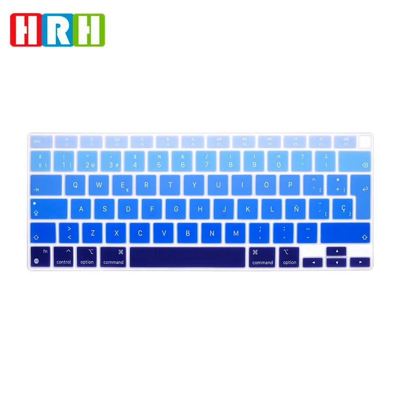 HRH Durable Silicone Spanish Keyboard Skin Cover Protector For MacBook Newest Air 13 A2179 M1 A2337 2020 Release | Компьютеры и офис