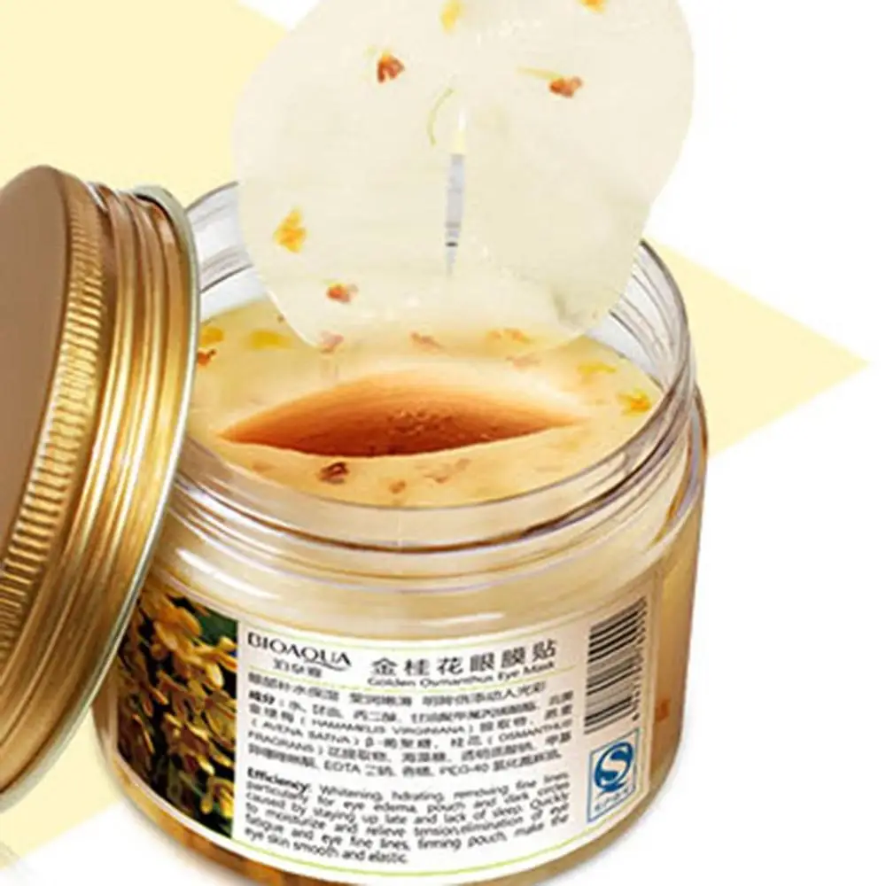 Золотая маска для глаз османтус 80 шт. в бутылке коллаген ухода за кожей лица