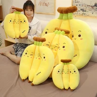 35 70cm creative cartoon banana plush pillow kawaii sofa cushion baby toy cute plush doll children fruit toys children kid gift