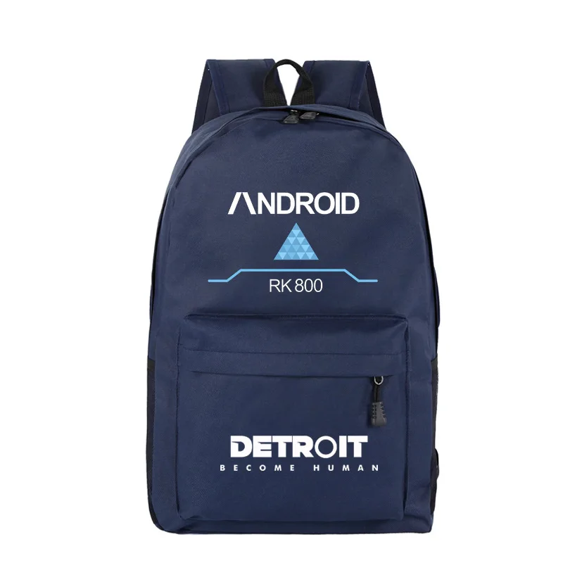 Рюкзак через плечо Detroit Been Human variable, поколение жира, исключительно для оптовой продажи по индивидуальному заказу - Цвет: Deep Blue