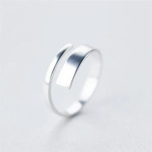 Женское кольцо с изменяемым размером SRI054, серебристого цвета