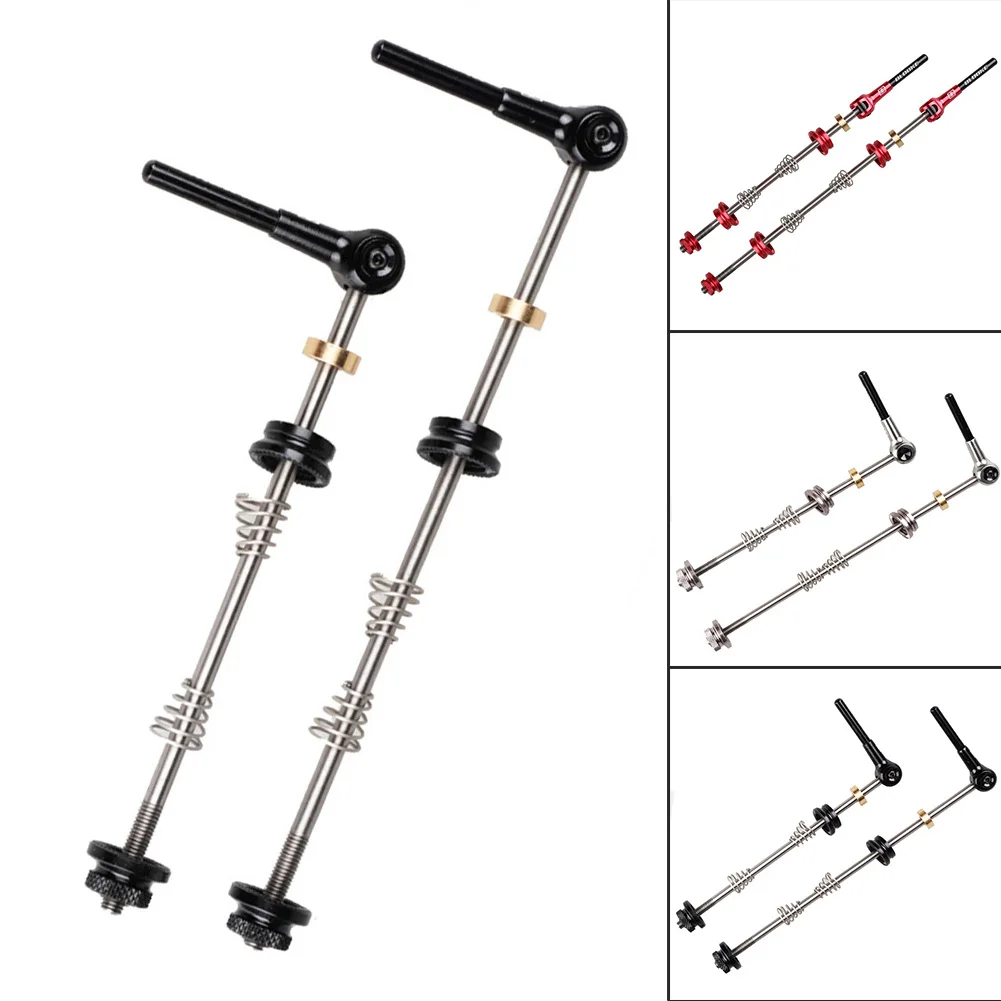 

MTB Road Bike Titanium Axle Quick Release Rod Titanium Alloy Axle Core QR Shaft Durable 190mm For Mountain Bicycle Cycling Parts