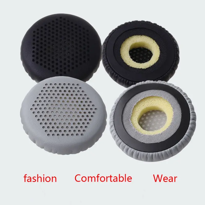 

1 пара кожаных амбушюров ДЛЯ Jabra Evolve 20 20se 30 30II 40 65 D08A