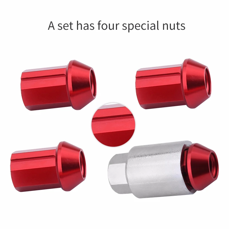 NS Modify M12x1.5 Алюминиевые гайки для гонок универсальные колесные замки Honda Civic Nissan