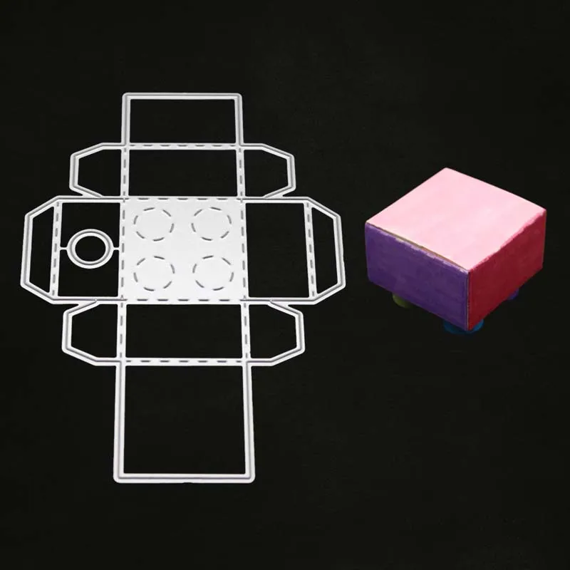 YINISE металлические режущие штампы для трафареты скрапбукинга Подарочная коробка