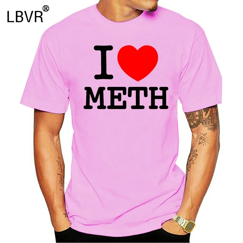 Футболка с надписью I Love Meth забавная футболка NY лекарственными препаратами