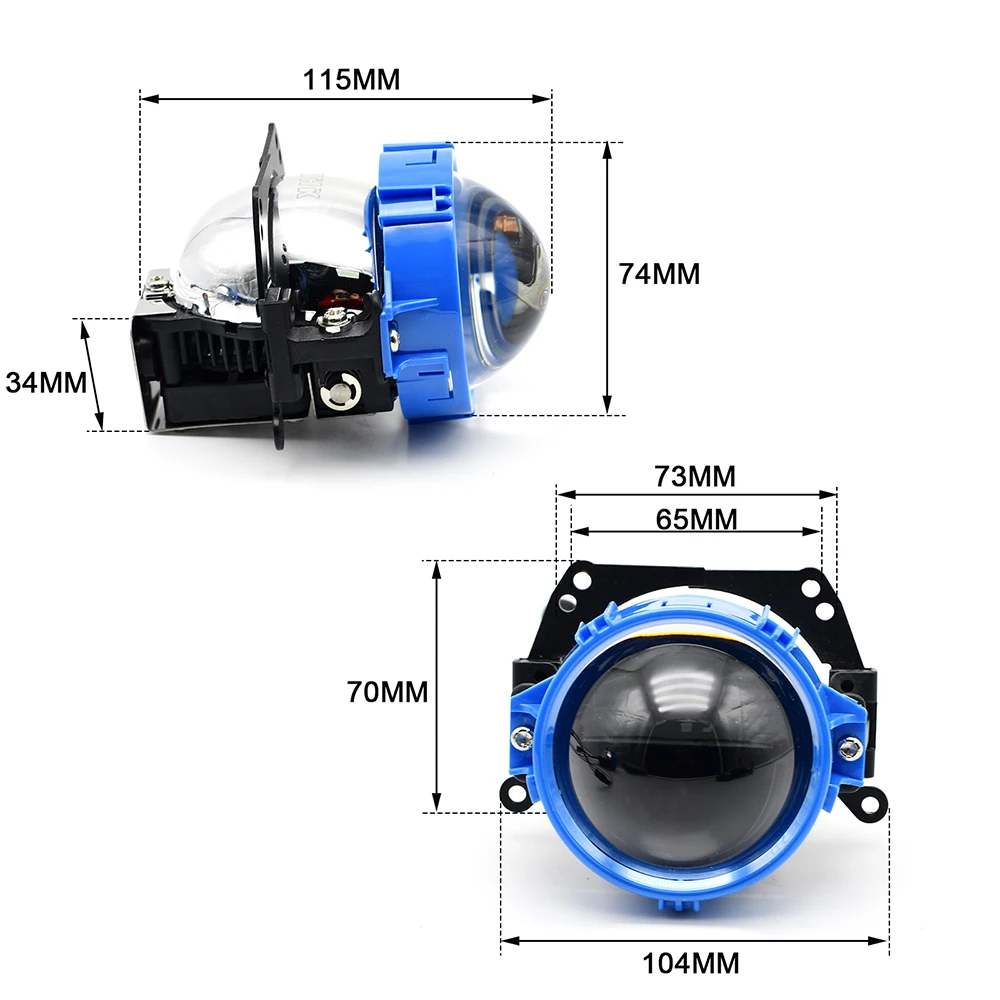 Налобный фонарь универсальный 2 8 дюйма 70 Вт модернизация лампы | Автомобили и