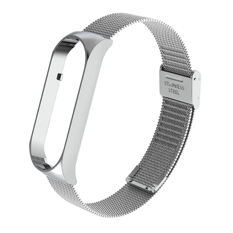 

Strap For Xiaomi Mi Band 3 4 5 Wrist Metal Bracelet Screwless Stainless Steel MIband For Mi Band 4 3 5 Strap Wristbands