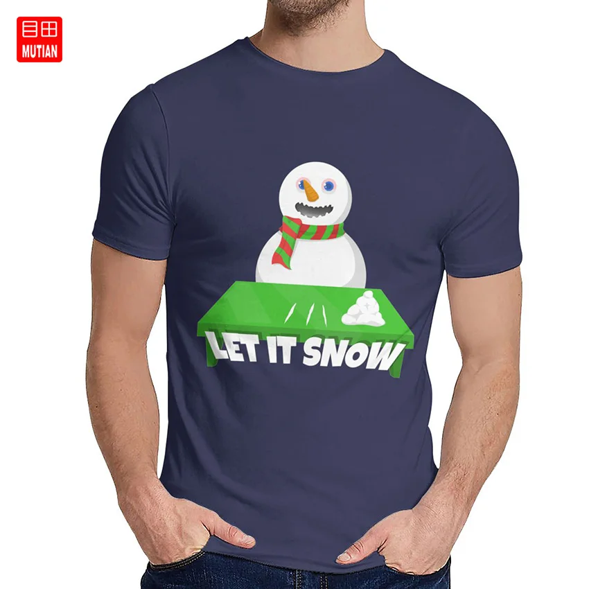 Футболка Let It Snow футболка с изображением снеговика кокса унисекс отличная на