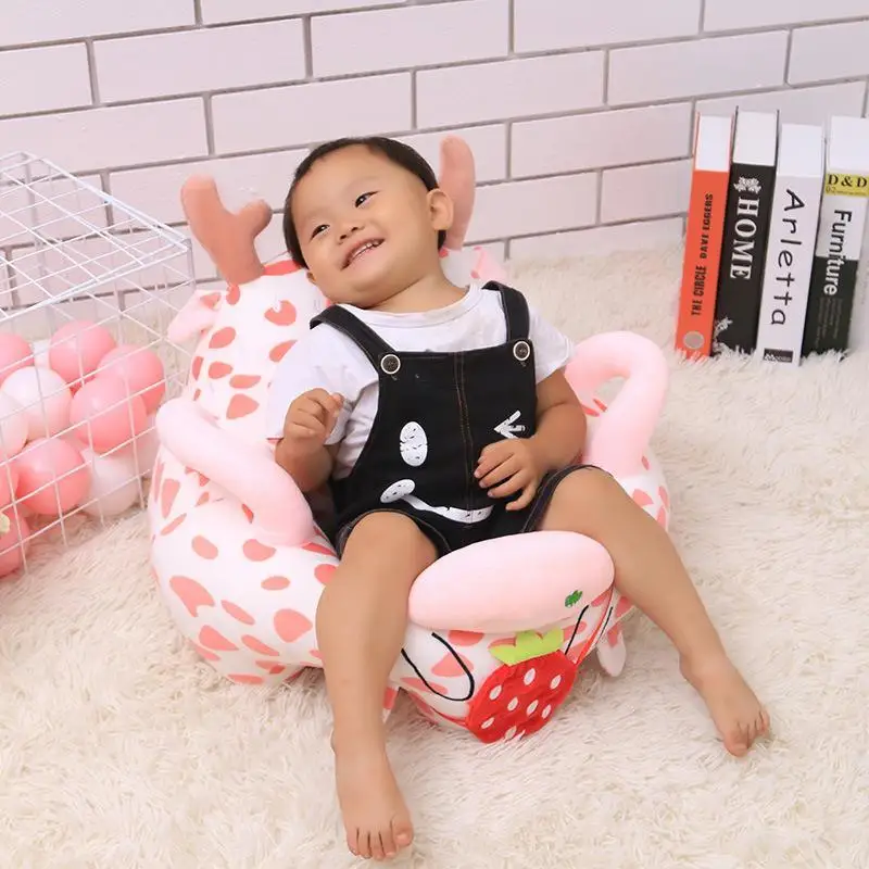 

Симпатичное детское сиденье с оленем, детское сиденье, диван, поддержка сиденья, плюшевое кресло, учиться сидеть, Мультяшные животные, ходун...