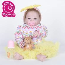 22 дюйма реалистичные куклы Bebe Reborn прекрасные новые силиконовые
