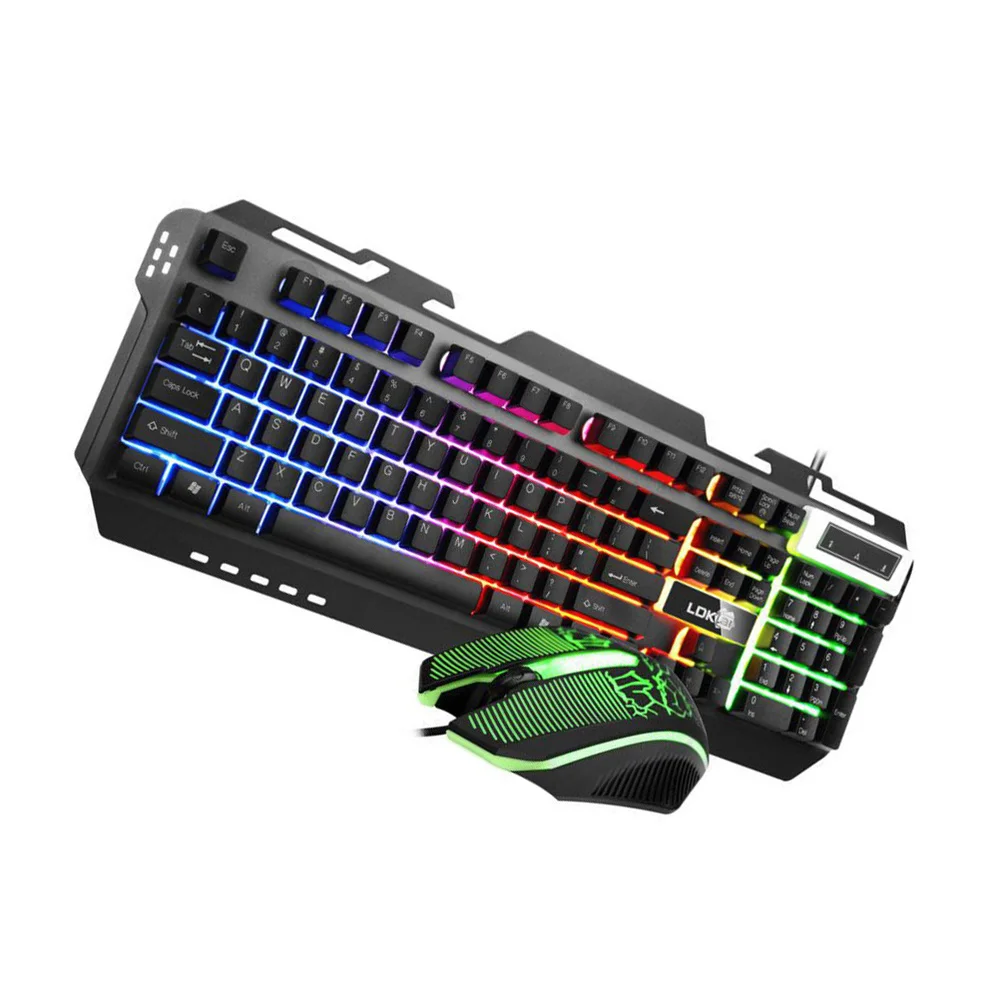 

1 Set Keyboard Combo RGB Backlight Suspension Computer Keyboard