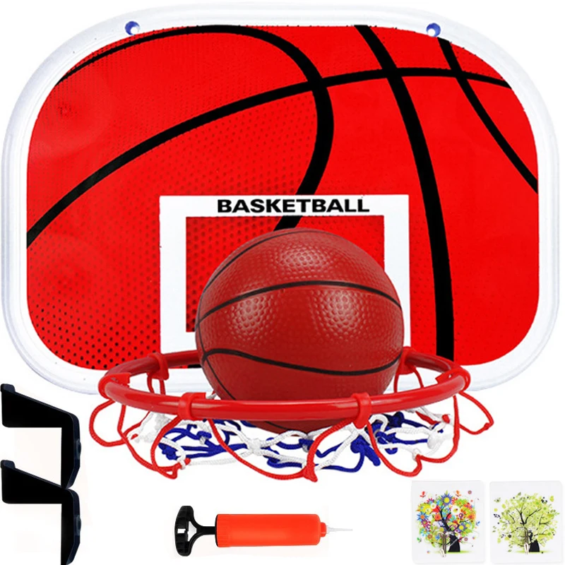 

Детские баскетбольные кольца для улицы и помещений, задняя панель, металлическая подставка для мячей, настенный клейкий крючок без сверлен...