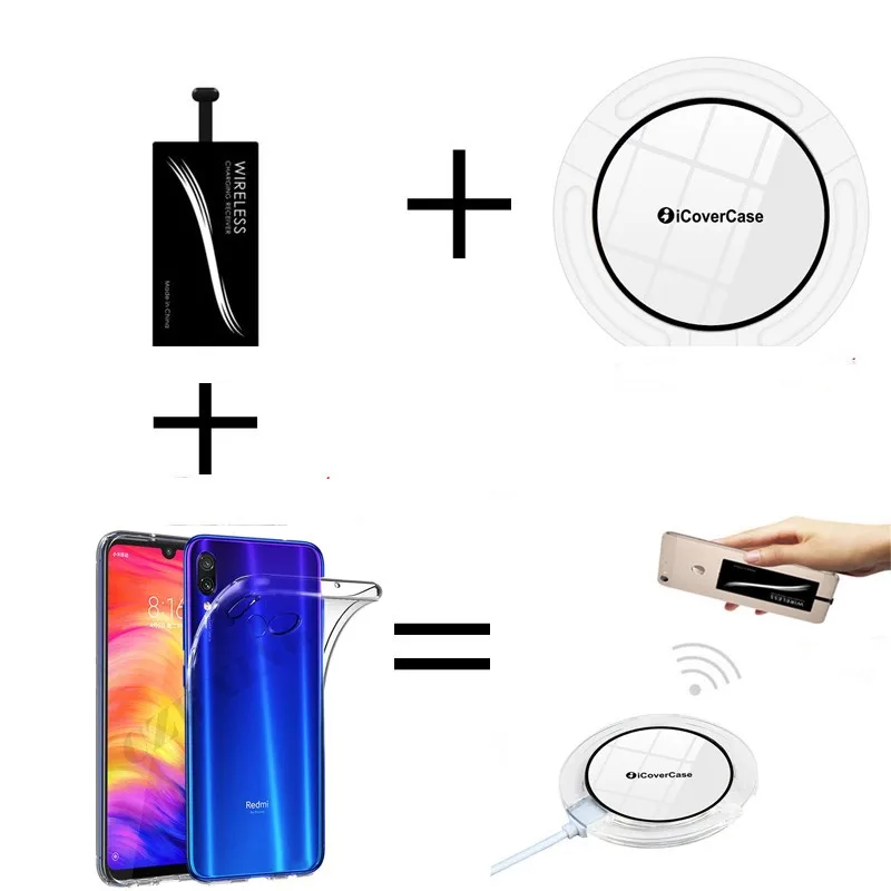 Qi Беспроводное зарядное устройство для Xiaomi Redmi Note 7 чехол телефона Pad Pro Power Bank