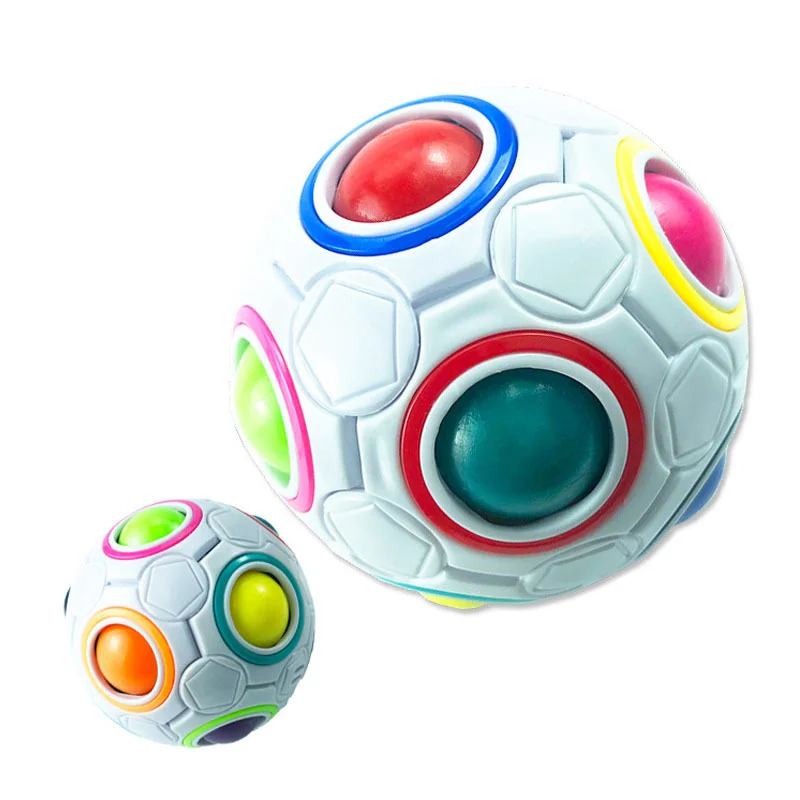 

Creative Mini Magic Rainbow Football Puzzle Ball Educational Learning Funny Fidget Toys Skillful Design Exquisite Appearance