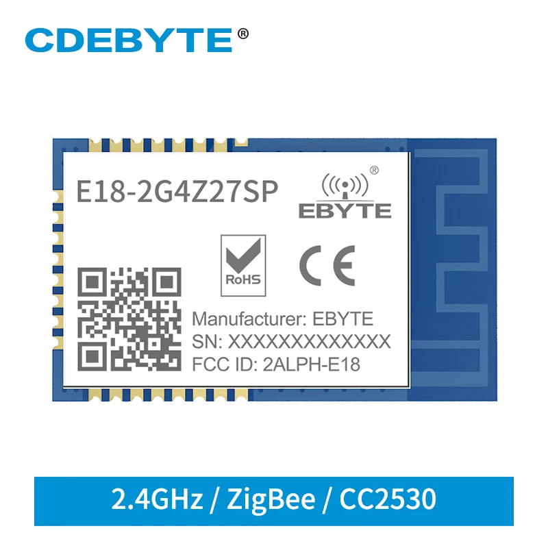 

CC2530 ZigBee Модульный сетевой беспроводной модуль, 2,4 ГГц 27 дБм PA + LNA SMD PCB антенна, модуль Zigbee для умного дома