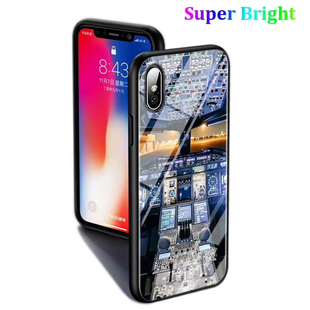 Глянцевый чехол для телефона iPhone 11 11Pro X XR XS Max 8 7 6 6S Plus 5 SE черный | Мобильные