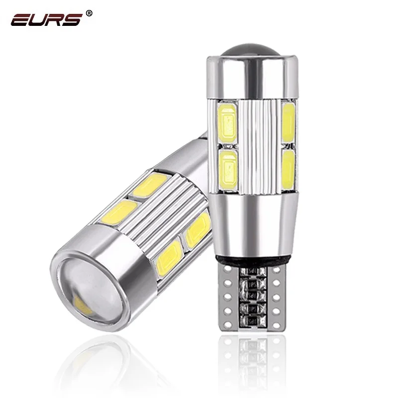 1x W5W T10 светодиодный Canbus Нет Ошибка 12V 6000K 5630 10 SMD автомобиля 5W5 лампы Клиренс