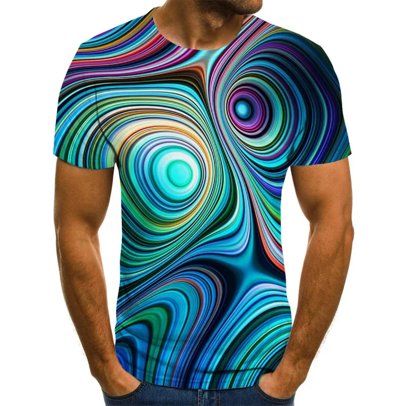 

2021 new 3D printing T-shirt men's and women's fashion short-sleeved T-shirts, men's 3D art tops short-sleeved T-shirts