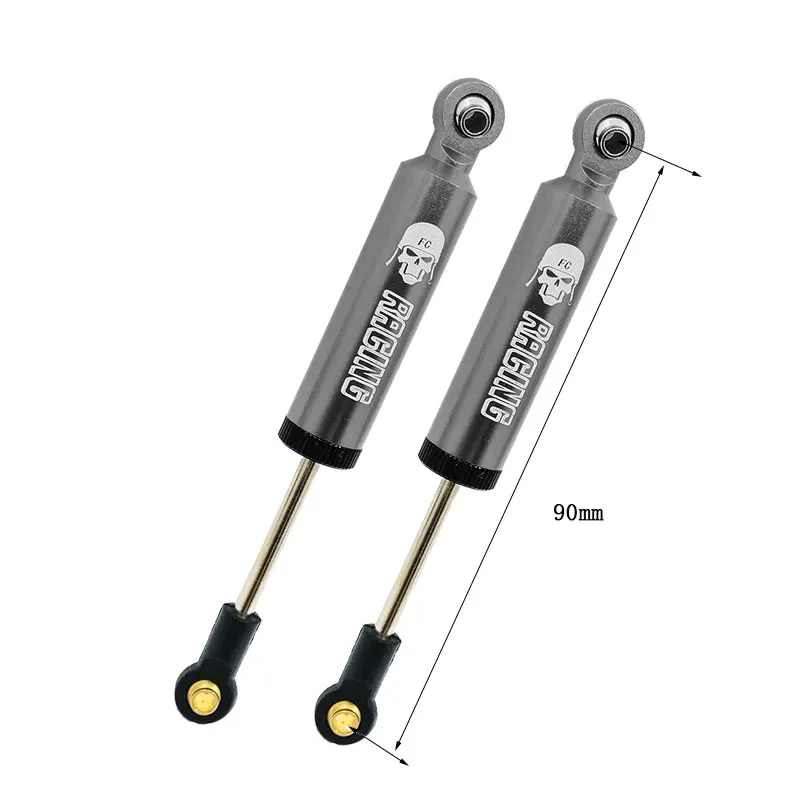 4PCS ALUMIUNM OIL SUSPENSION SHOCKS ABSORBER INTERNAL SPRING DAMPERS 90mm For SCX10 D90 WRAITH TRX-4 90046 RC CAR | Игрушки и хобби
