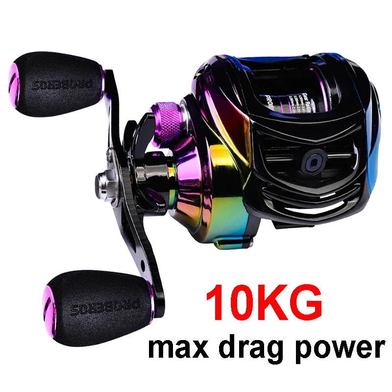 Новая цветная Рыболовная катушка легкая для заброса приманки максимальная