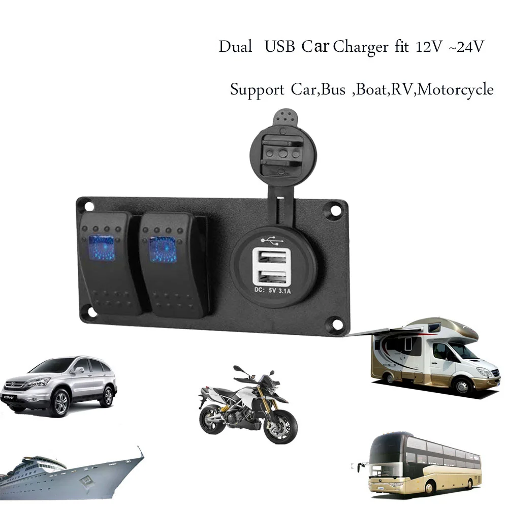 2 группы переключателей панель для лодки яхты морской мотоцикл грузовик