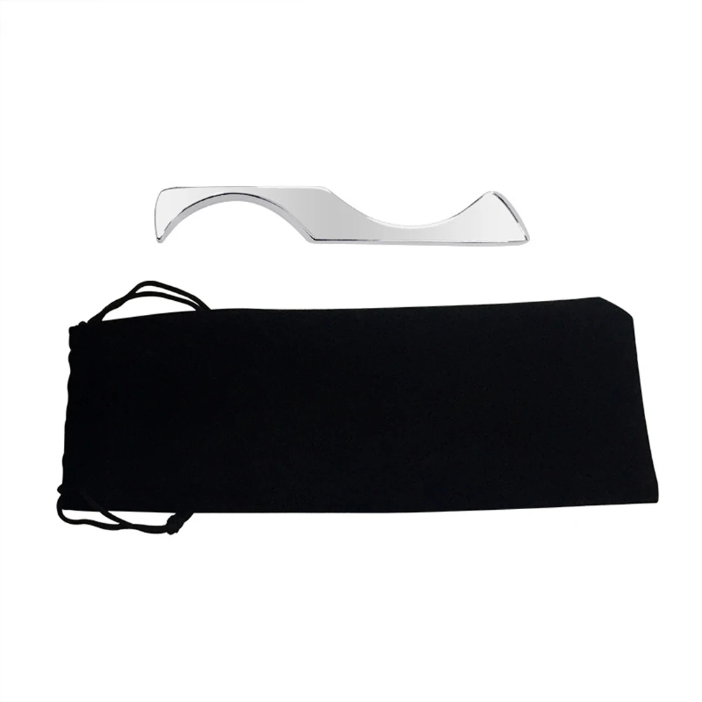 

Stainless Steel Jade Gua Sha Scraper Board Massage Gua Sha Stone Plate Muscle Relaxation for Face Neck Back Skin Lifting Wrinkle