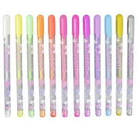 pastel gel pen office pen 12 pcs diy creative graffiti pen water chalk colorful pen 0 8mm cute stationary school supplies