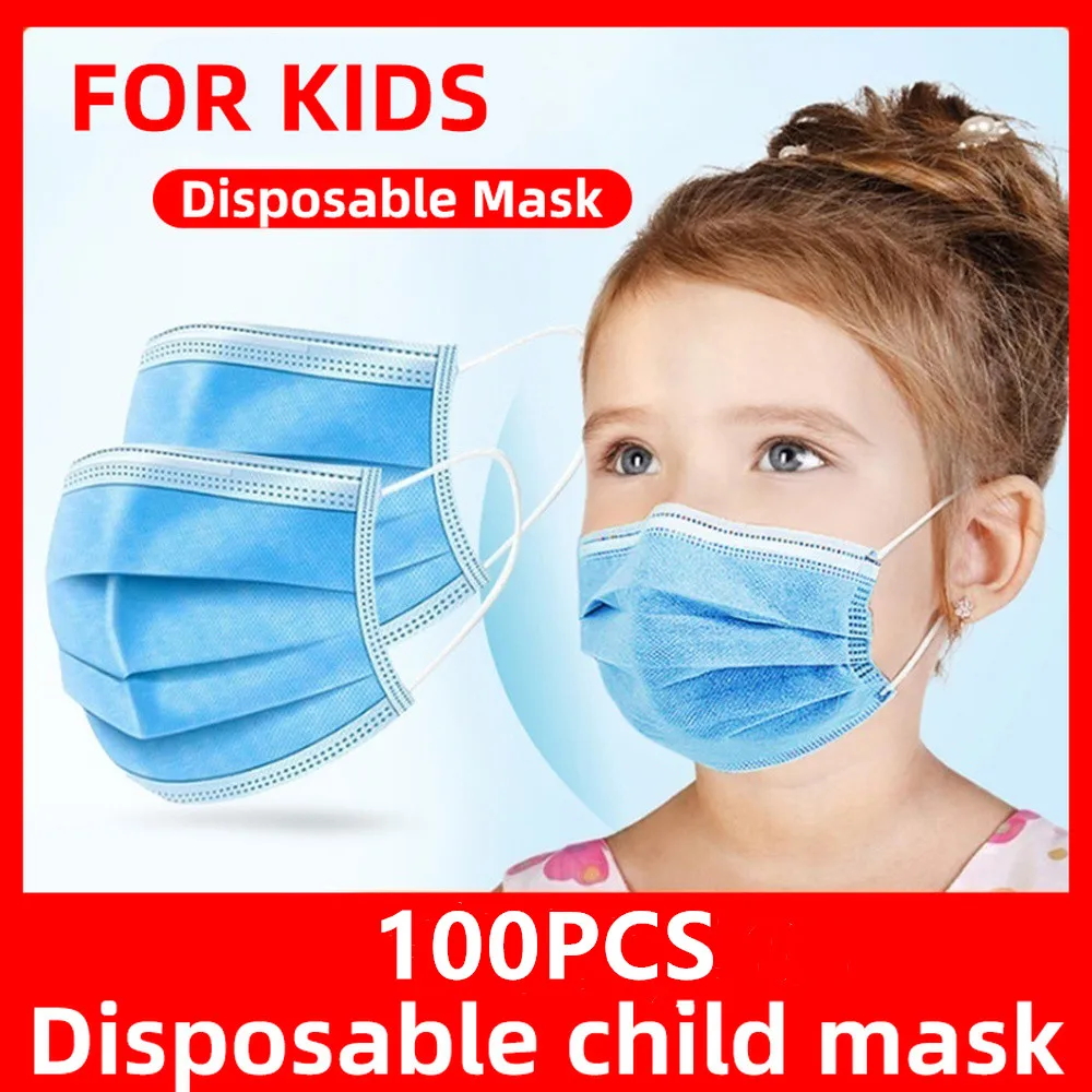 

Mask Children Disposable Safety Anti Dust Face Masks Child Breathable Dustproof Mouth Mask Children's Masks Child Earloops