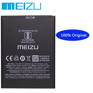 meizu 100 original 3000mah battery for meizu c9 pro ba818 mobile phone battery free global shipping