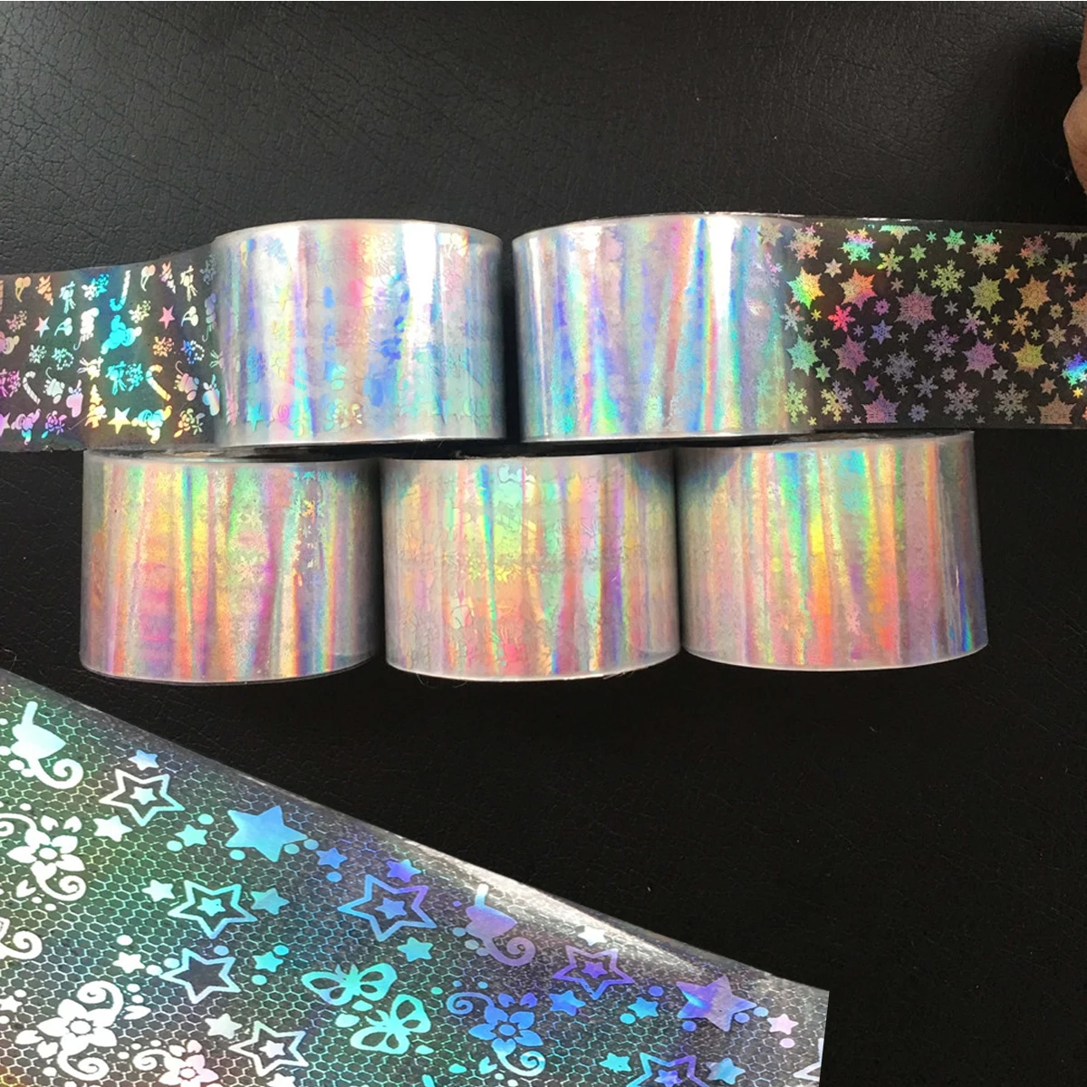 16 рулонов рождественских переводных наклеек из фольги для ногтевого дизайна