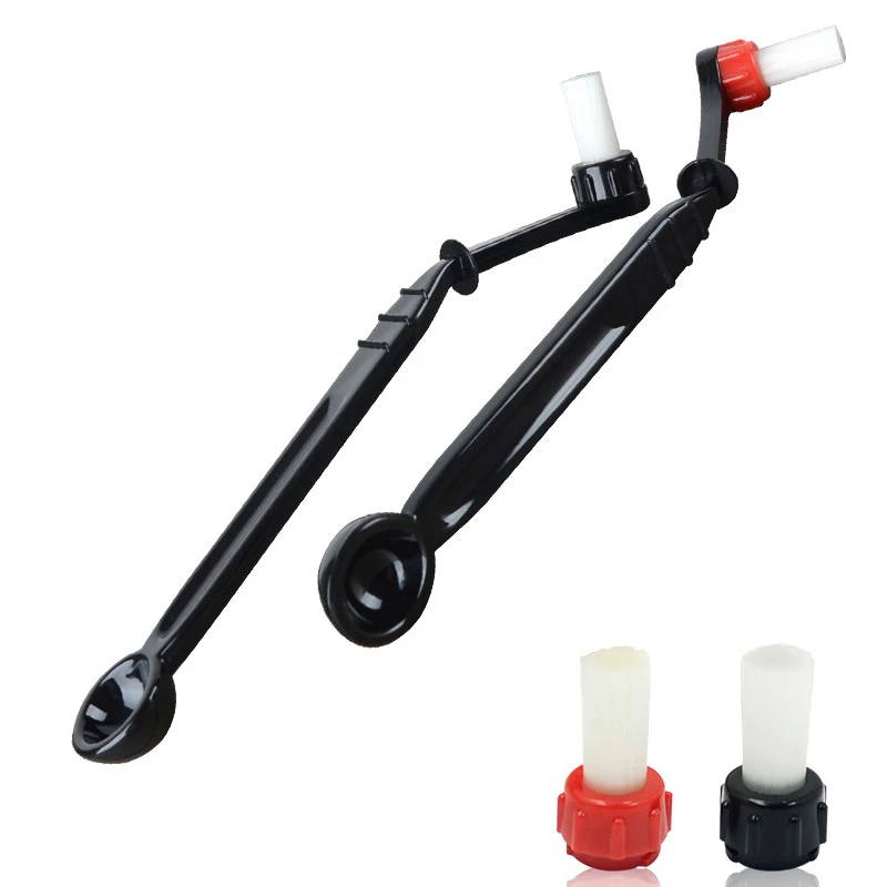 2 в 1 щетка для кофемашины нейлон эспрессо кофе шлифовальные кисти ложка машина