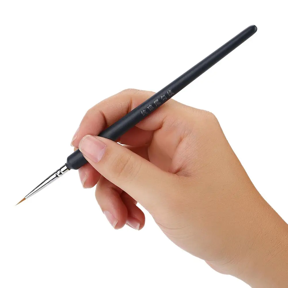 Волки волосы деревянная ручка художественные кисти Scriptliner кисть для рисования 19