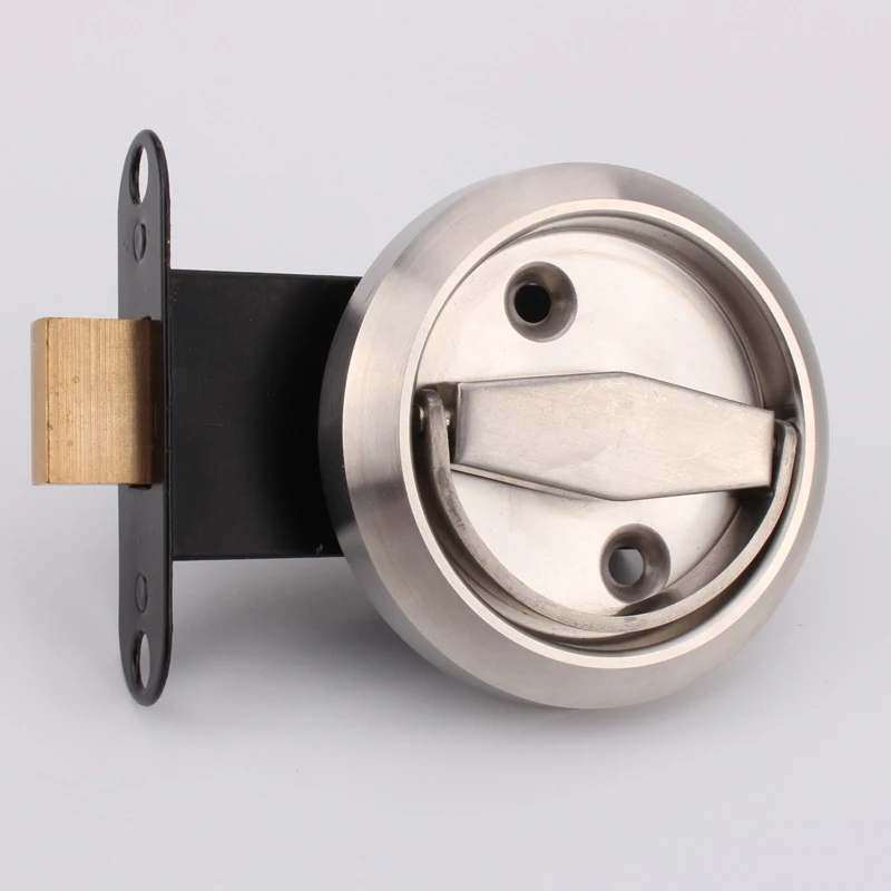 Двухсторонний замок Невидимый ручка из нержавеющей стальной для раздвижной