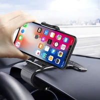 car multifunctional mobile phone bracket 360 degree sun visor mirror dashboard mount gps stand phone holder with parking card