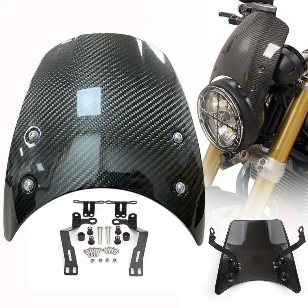 

Передняя лампа ветровой отражатель мотоцикла Лобовое стекло обтекателя ветрового стекла для BMW R Nine T 2014-2020