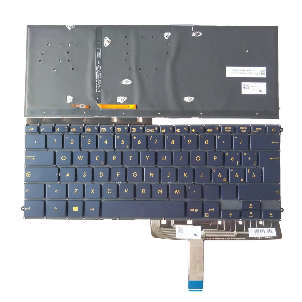 Фото Новая клавиатура IT LA PO для ноутбука ASUS ZenBook 3 Deluxe UX490 UX490CA UX490UA ux490moар, латиноамериканские португальские клавиатуры №2