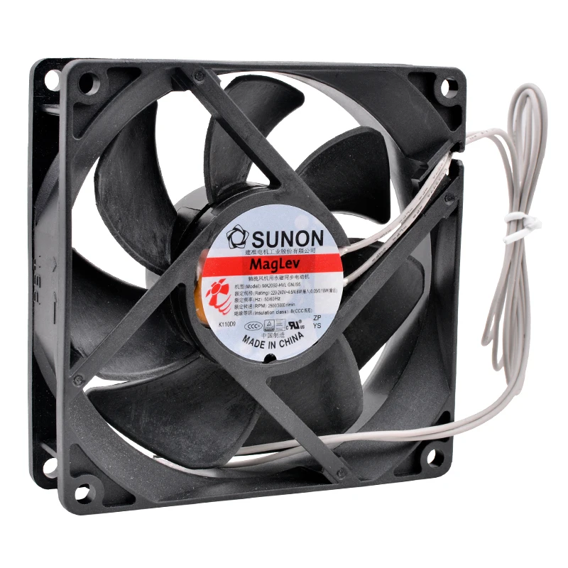 MA2092-HVL.GN 9cm 92mm fan 92x92x25mm AC220V~240V 4.6W 2900/3000rpm AC cooling fan for cabinet