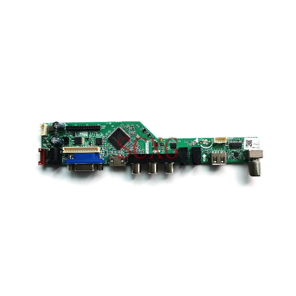 LED LCD KIT Fit M185XW01 V3/V6/V7/VD/VE/VF/VG Analog Signal Display Drive Board LVDS 30-Pin HDMI-compatible VGA USB AV 1366*768 |
