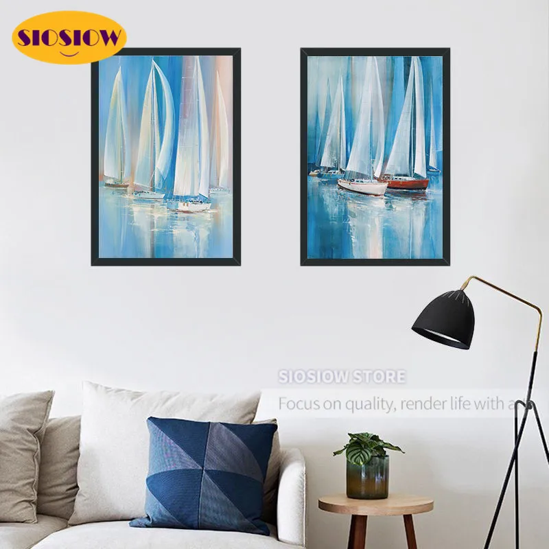 Алмазная живопись парусный корабль квадратная 5D мозаика сделай сам наборы для