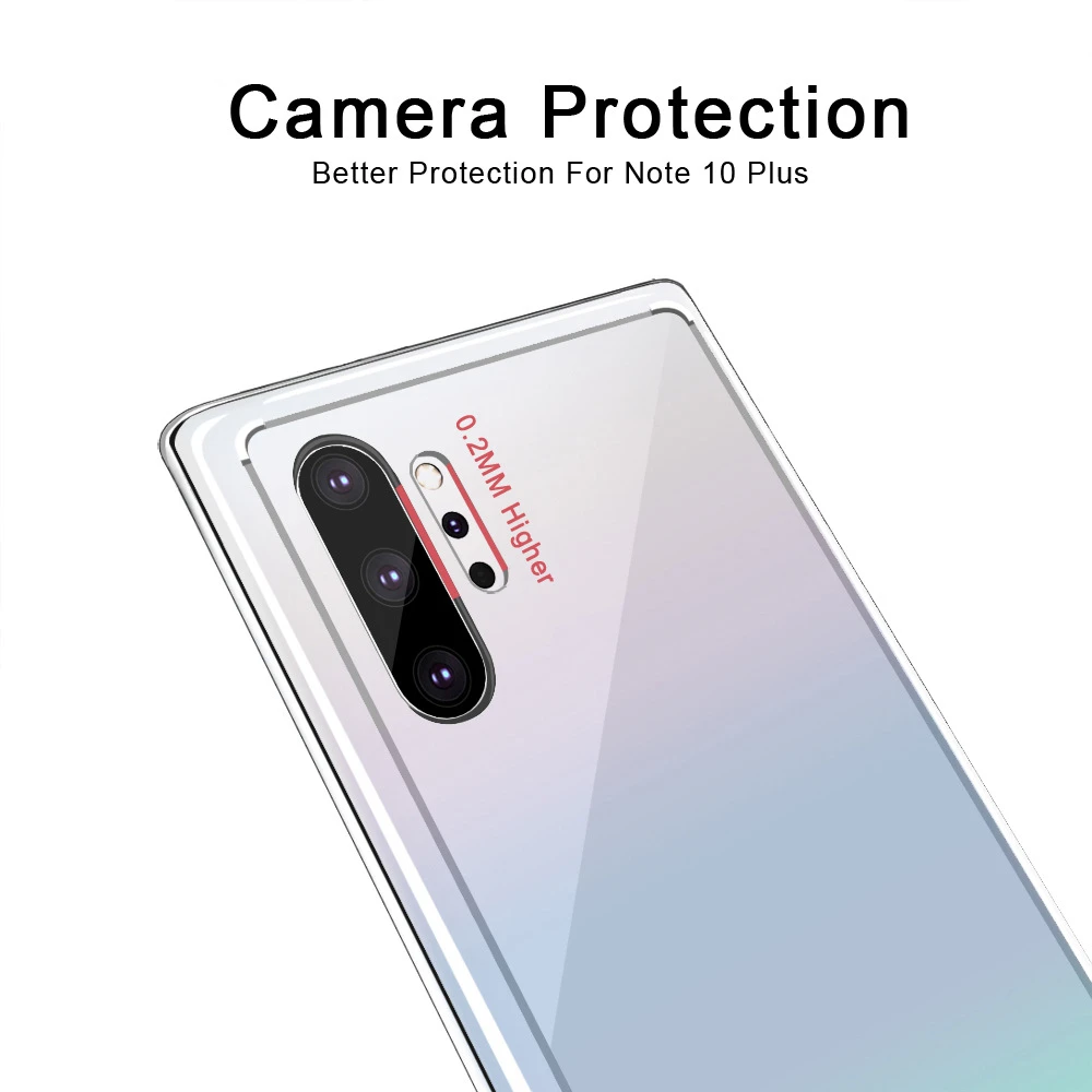 Прозрачный акриловый чехол HD с защитой от царапин для Samsung Galaxy Note 10 Pro + Plus