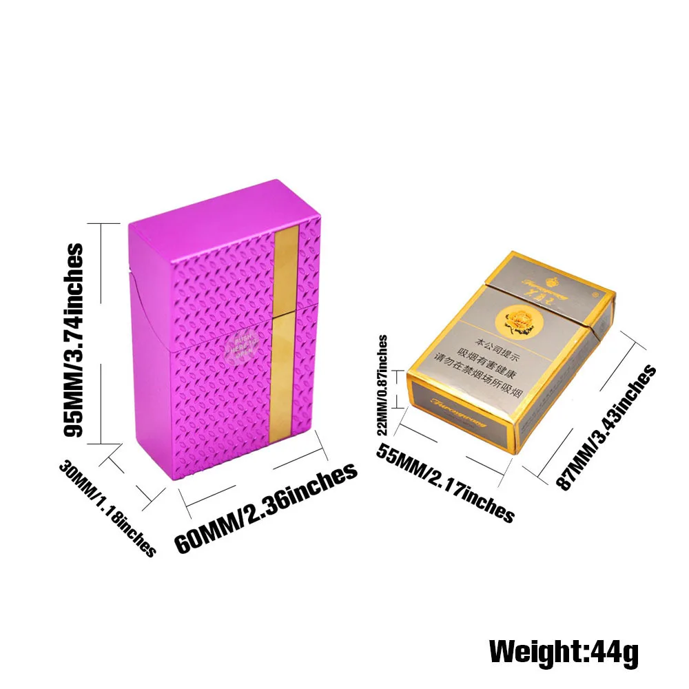 Модный пластиковый чехол для сигарет мужчин и женщин 87 мм * 55 22 обычных держатель