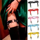 Портупея женская из искусственной кожи, в стиле Харадзюку, эластичная, с сердцем, в готическом стиле, плотная подвеска, бондаж из ремней