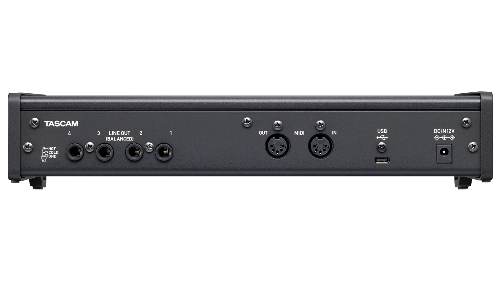 Tascam us-4x4HR Профессиональный USB аудио/MIDI интерфейс с 4 микрофонами/линейными входами