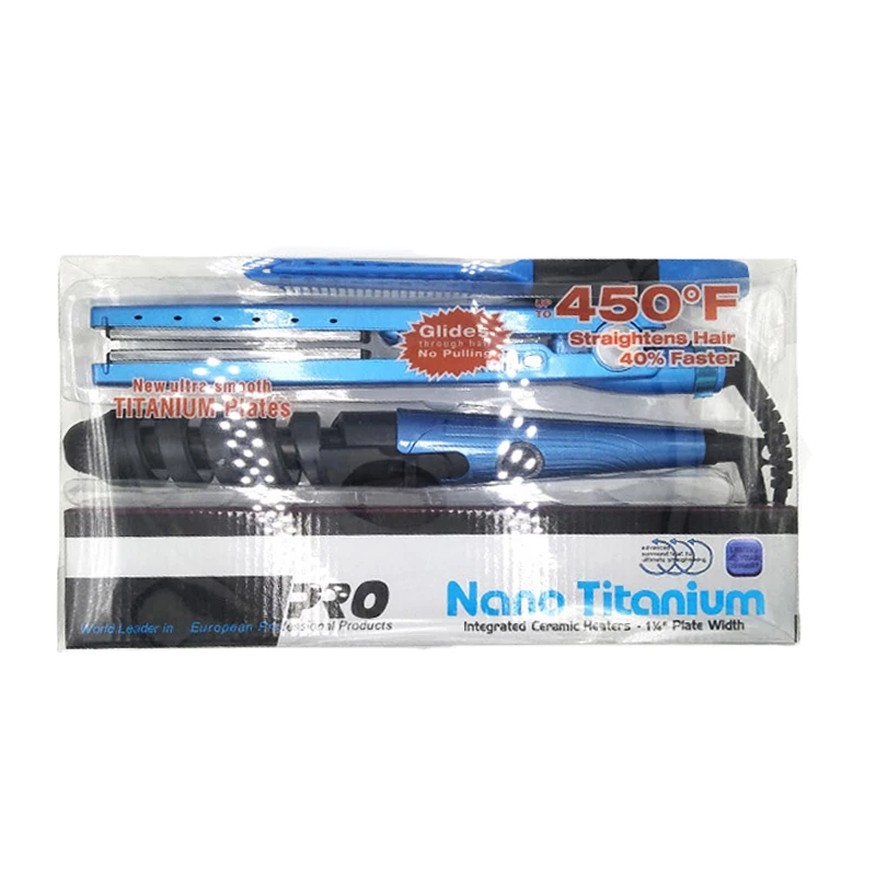 Профессиональные щипцы для завивки волос утюжок 11/4 Nano Titanium 450F быстрый