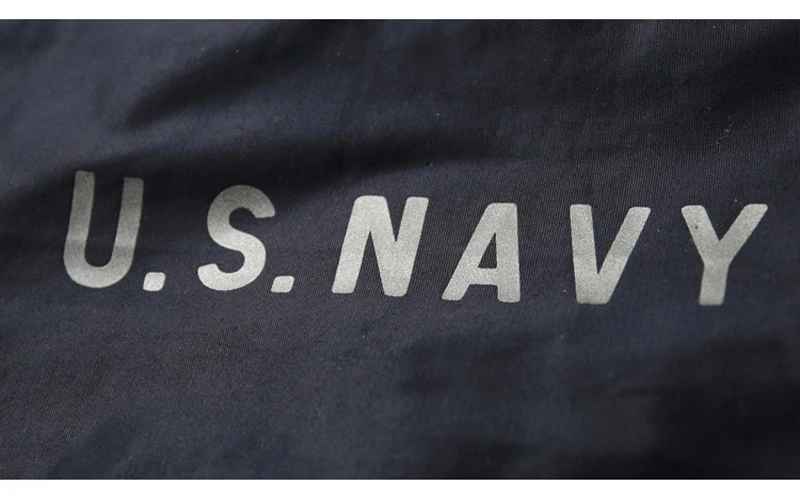 Bronson США темно-синяя куртка с крючками винтажная зимняя USN Спецодежда пальто темно-синий